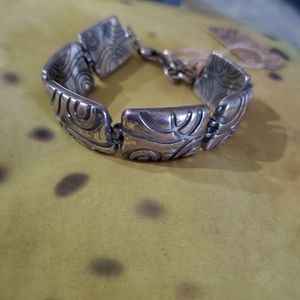 Brighton Maya geometric square link bracelet